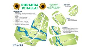Kartta Piipahda pihalla - kohteista